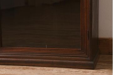 和製アンティーク　大正昭和初期　栗材　珍しいコンパクトサイズの収納棚(飾り棚、サイドキャビネット)(R-042600)