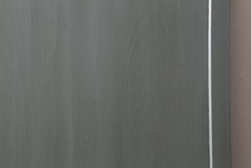 アンティーク建具　明治大正期　アンティークペイント　グレイッシュな色味がお洒落な板戸1枚(引き戸、建具)(R-042609)