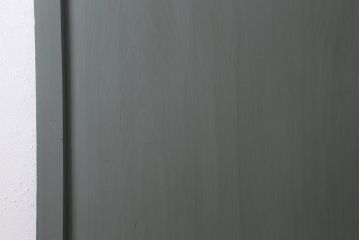 アンティーク建具　明治大正期　アンティークペイント　グレイッシュな色味がお洒落な板戸1枚(引き戸、建具)(R-042609)