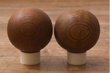 アンティーク雑貨　和製アンティーク　欅材　激レア!大正昭和初期の木製ボーリングセット(おもちゃ、ディスプレイ)(R-042610)