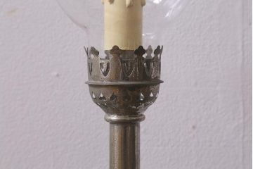 アンティーク照明　昭和初期　ガスランプリメイク　レトロな雰囲気が魅力のテーブルランプ(スタンドライト、卓上照明)(R-042617)