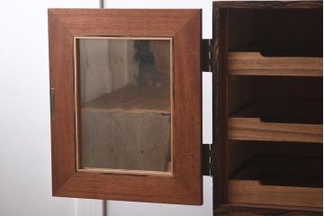 アンティーク家具　ケヤキ・桐・黒柿材　衣装盆付き　上手物の重ね衣装箪笥(和服箪笥、着物箪笥、収納箪笥、キャビネット)(R-042623)