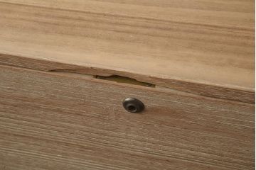 レトロ家具　昭和中期　桐材　引き出し2杯 シンプルな衣装箪笥(和タンス、ローチェスト、テレビ台、桐箪笥、桐たんす)(R-042624)