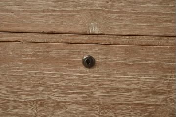 レトロ家具　昭和中期　桐材　引き出し2杯 シンプルな衣装箪笥(和タンス、ローチェスト、テレビ台、桐箪笥、桐たんす)(R-042624)