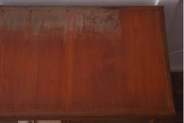 アンティーク家具　昭和レトロ　レリーフが魅力の小ぶりなガラスケース(ショーケース、陳列棚)(R-042628)
