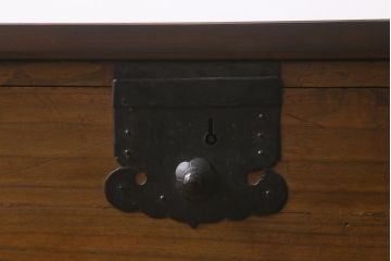アンティーク家具　和製アンティーク　脚付きリメイク　味わい深い佇まいの箪笥ローボード(衣装箪笥、チェスト、テレビ台、リビングボード)(R-042631)