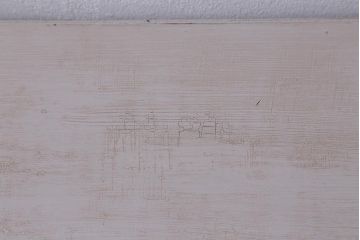 ラフジュ工房オリジナル　ペイント　脚付き　古材リメイク　前板ラワン古材・ヒノキ無垢材　数字プレート・ネームプレート付きの下駄箱(収納棚、ロッカー、マス目棚)(R-042634)