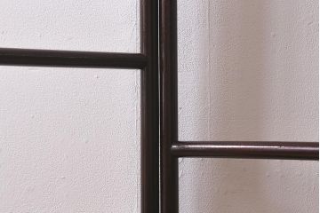 アンティーク雑貨　昭和中期　フック付き　和の風情あふれる二つ折り衣桁(ハンガーラック、着物掛け)(R-042642)