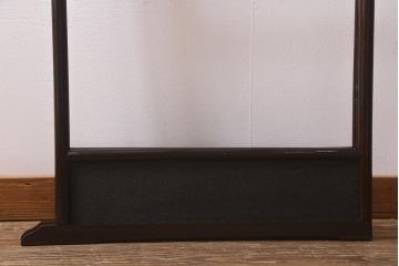 アンティーク雑貨　昭和中期　フック付き　和の風情あふれる二つ折り衣桁(ハンガーラック、着物掛け)(R-042642)