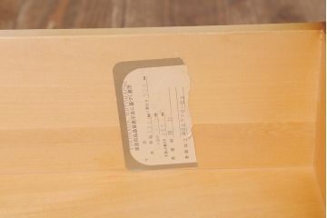 中古　横浜ダニエル(daniel)　アーリーアメリカン　A-104横長整理タンス　エレガントな佇まいが魅力のチェスト(定価約50万円)(引き出し)(R-042647)