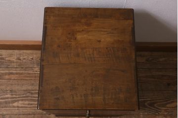 和製アンティーク　昭和初期　くすんだ取っ手が素敵な小引き出し(卓上収納、小物収納)(R-042653)