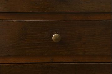 和製アンティーク　昭和初期　くすんだ取っ手が素敵な小引き出し(卓上収納、小物収納)(R-042653)