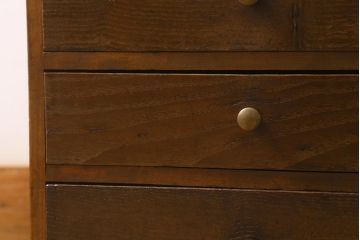 和製アンティーク　昭和初期　くすんだ取っ手が素敵な小引き出し(卓上収納、小物収納)(R-042653)