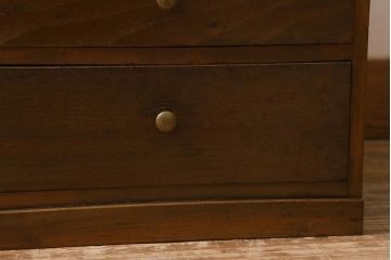 和製アンティーク　昭和初期　くすんだ取っ手が素敵な小引き出し(卓上収納、小物収納)(R-042653)