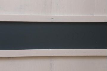 アンティーク建具　明治大正期　ペイント　バイカラーのお洒落な板戸2枚セット(引き戸、建具、帯戸)(R-042654)