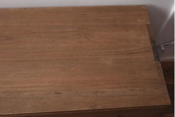 レトロ家具　昭和中期　桐材　引き出し2杯　素朴でシンプルな佇まいが魅力の衣装箪笥(引き出し、ローチェスト)(R-042658)