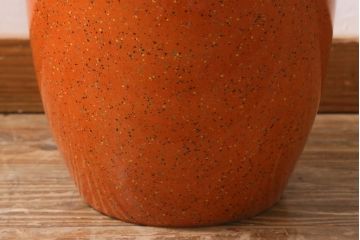 和製アンティーク　オールドノリタケ　日陶(則武)　高級感のある砂地橙色火鉢(瀬戸火鉢、Noritake、noritake、NORITAKE、手あぶり、鉢カバー、傘立て)(R-042670)