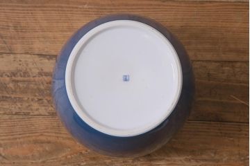 アンティーク雑貨　昭和初期　オールドノリタケ(則武、日陶)　ブルーローズ　火鉢(手あぶり、鉢カバー、傘立て)(R-042671)