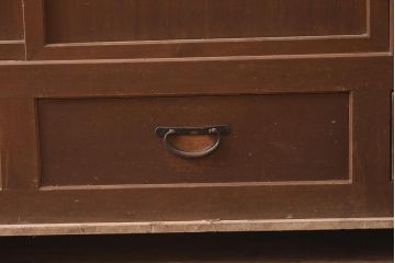 アンティーク家具　明治大正期　主要部ヒノキ材　関西　上品な和の雰囲気が魅力の階段箪笥(時代箪笥)(R-042679)