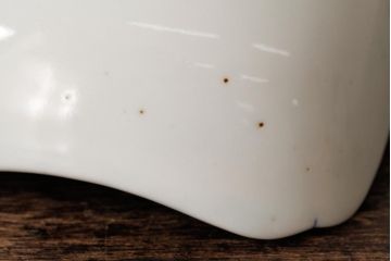 アンティーク雑貨　明治大正期　伊万里焼山水図染付向付2点セット(小皿、和食器)(R-042691)