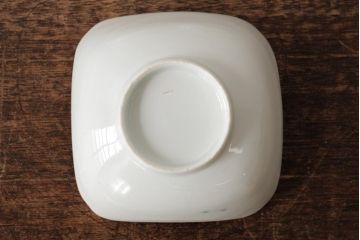 アンティーク雑貨　明治大正期　伊万里焼山水図染付向付3点セット(小皿、和食器)(R-042693)