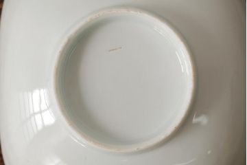 アンティーク雑貨　明治大正期　伊万里焼山水図染付向付3点セット(小皿、和食器)(R-042693)