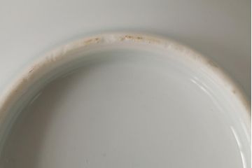アンティーク雑貨　明治大正期　伊万里焼山水図染付向付3点セット(小皿、和食器)(R-042693)