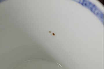 古民具・骨董 明治大正期 伊万里焼 染付蕎麦猪口3個セット(そば猪口、和食器)(R-042695)