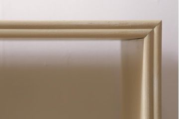 ビンテージ家具　柔らかいペイントカラーのレトロなキャビネット(戸棚、収納棚)(R-042705)