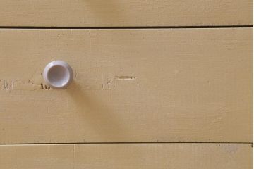 ビンテージ家具　柔らかいペイントカラーのレトロなキャビネット(戸棚、収納棚)(R-042705)