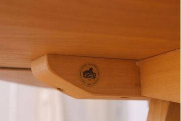 ヴィンテージ家具　イギリスビンテージ　ERCOL(アーコール)　ウィンザードロップリーフテーブル(バタフライテーブル、ラウンドテーブル)(R-042709)