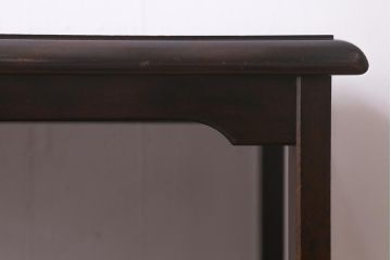 中古　北海道民芸家具　HM868K　シックな色合いのファックス台(サイドキャビネット、電話台)(定価約11万円)(R-042710)