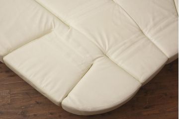 展示品　IDC大塚家具　edra(エドラ)　フラップ　革 クリームホワイト　ソファ(カウチソファ)(定価約400万円)(R-042713)