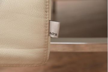 展示品　IDC大塚家具　edra(エドラ)　フラップ　革 クリームホワイト　ソファ(カウチソファ)(定価約400万円)(R-042713)