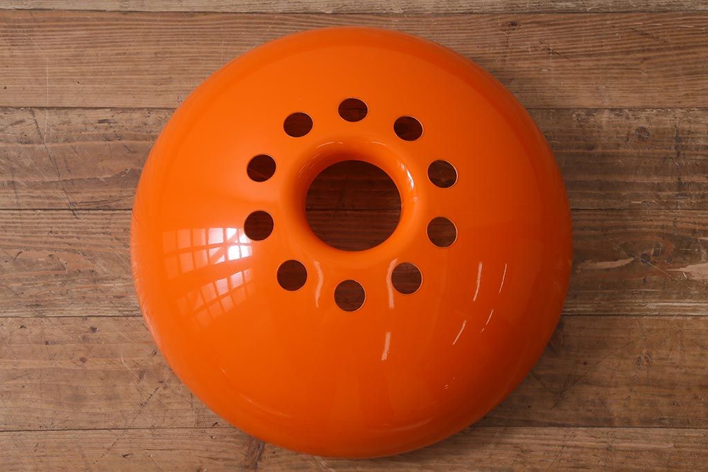 ヴィンテージ照明　三菱電機　レトロポップなデザインが魅力のペンダントライト(天井照明、ビンテージ)(R-042717)