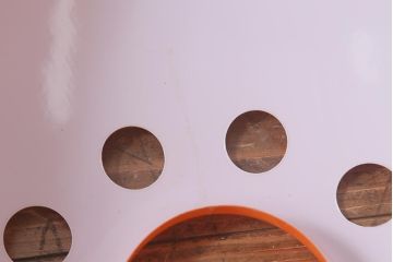 ヴィンテージ照明　三菱電機　レトロポップなデザインが魅力のペンダントライト(天井照明、ビンテージ)(R-042717)