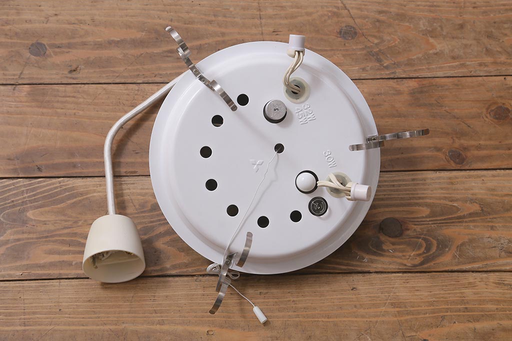 ヴィンテージ照明　三菱電機　レトロポップなデザインが魅力のペンダントライト(天井照明、ビンテージ)(R-042717)