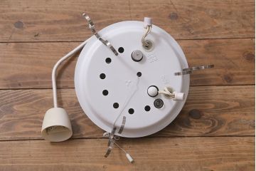 ヴィンテージ照明　三菱電機　レトロポップなデザインが魅力のペンダントライト(天井照明、ビンテージ)(R-042717)