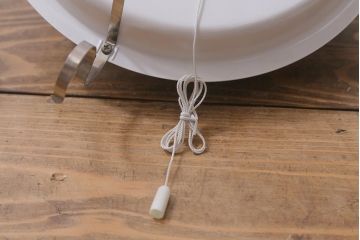 ヴィンテージ照明　三菱電機　レトロポップなデザインが魅力のペンダントライト(天井照明、ビンテージ)(R-042717)