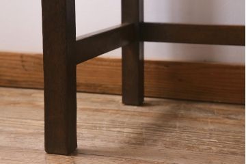 レトロ家具　昭和レトロ　薄型リメイク　ナラ材　美しい木目が魅力の片袖机(片袖デスク、ワークデスク、在宅ワーク、在宅用)(R-042718)