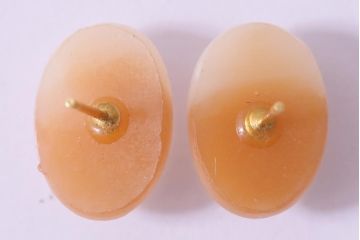 ヴィンテージアクセサリー　カメオ風　女性の横顔をモチーフにしたエレガントなビンテージピアス(R-042723)