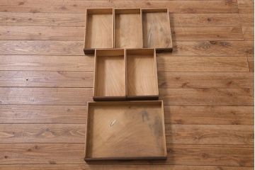 レトロ家具　明治大正期　ヒノキ材　ノスタルジックな雰囲気漂う上品な文机(両袖机、ローテーブル)(R-042725)