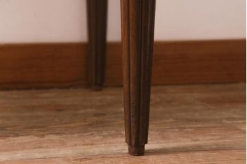 アンティーク家具　フランスアンティーク　マホガニー材　オーバル型のミラーが目を引く優美な佇まいのドレッサー(鏡台)(R-042727)