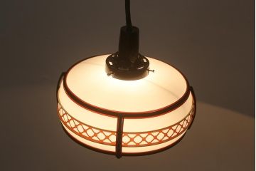 レトロ照明　和の雰囲気高まるペンダントライト(電笠、シェード、天井照明)(R-042730)