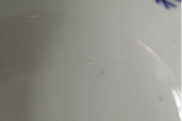 古民具・骨董　明治期　伊万里焼　染付蓋茶碗2客セット(和食器)(R-042740)