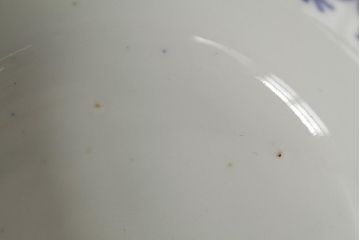 古民具・骨董　明治期　伊万里焼　染付蓋茶碗2客セット(和食器)(R-042741)