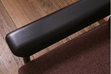 ビンテージ家具　Sampei Design Institute Tokyo(三平興業研究所)　モダンなデザインの一人掛けソファ(1Pソファ、アームソファ)(R-042751)