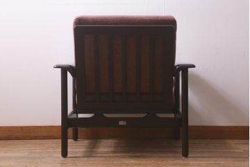 ビンテージ家具　Sampei Design Institute Tokyo(三平興業研究所)　モダンなデザインの一人掛けソファ(1Pソファ、アームソファ)(R-042751)