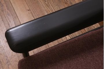 ビンテージ家具　Sampei Design Institute Tokyo(三平興業研究所)　モダンなデザインの一人掛けソファ(1Pソファ、アームソファ)(R-042752)