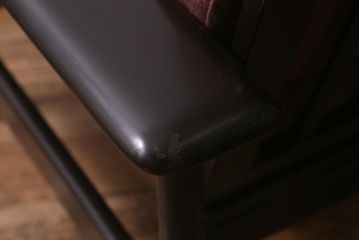 ビンテージ家具　Sampei Design Institute Tokyo(三平興業研究所)　モダンなデザインの一人掛けソファ(1Pソファ、アームソファ)(R-042752)